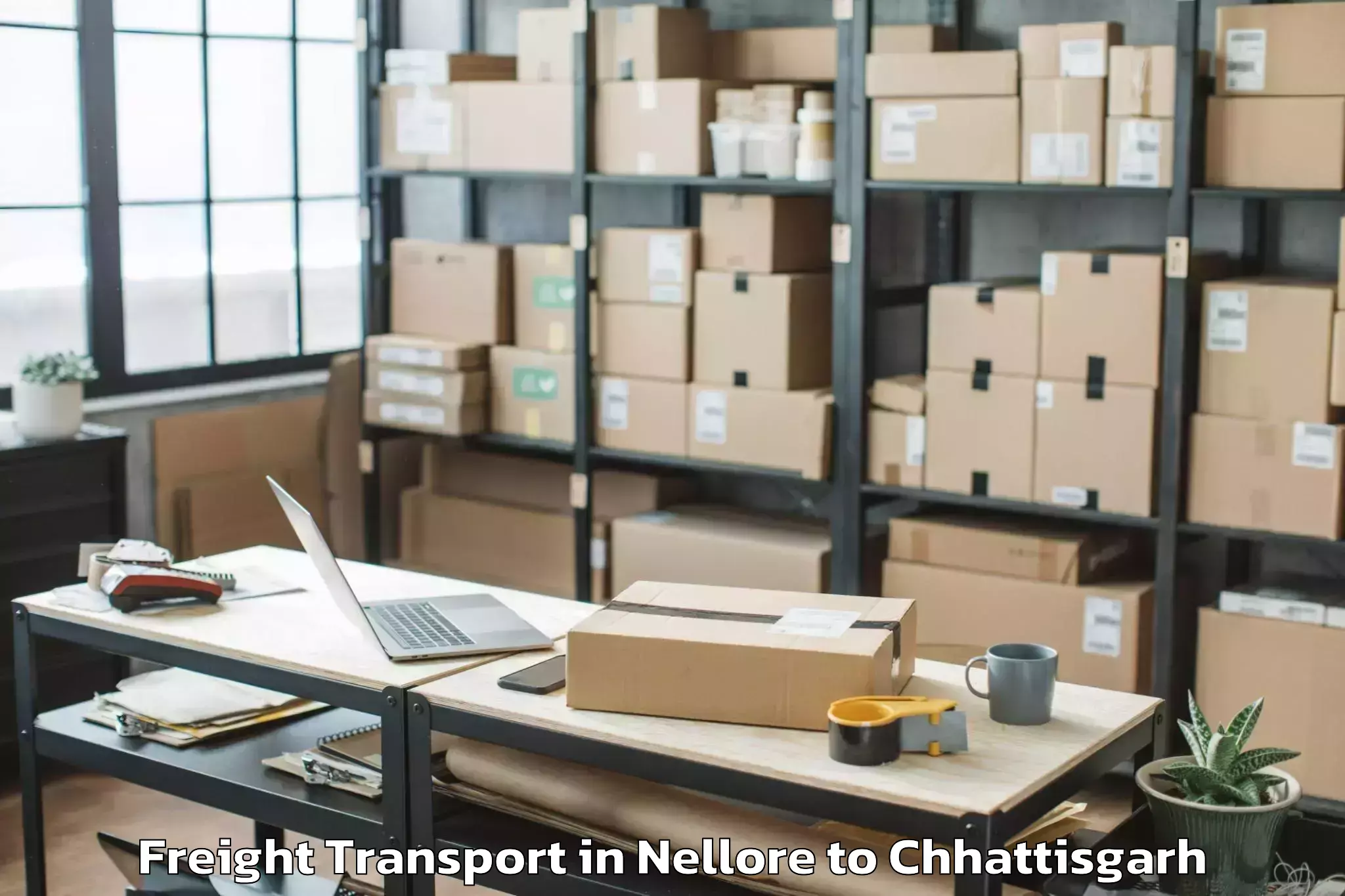 Book Nellore to Kunkuri Freight Transport Online